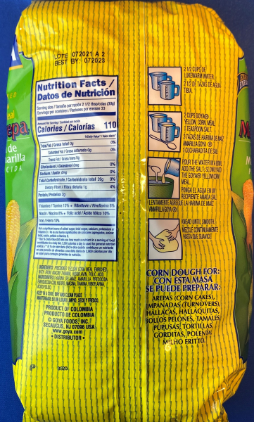 MASAREPA HARINA DE MAIZ AMARILLA 997 G